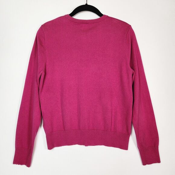 LL Bean Sweater Womens S Supima Cotton Knitted Twee Quirky Barbie Preppy Career - Picture 3 of 7